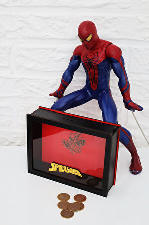 Örümcek Adam Ahşap Kumbara