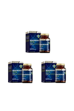 Nutraxin Magnesium 250 Mg 60 Tablet 3 Adet