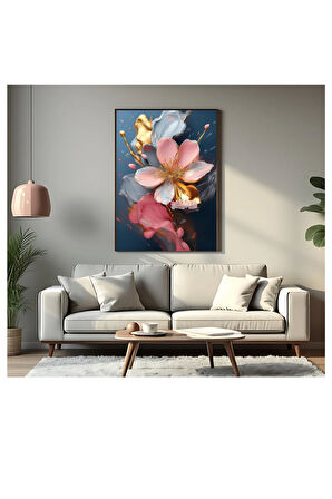 Çerçevesiz Poster Çiçek Modeli