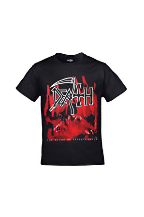 Unisex Siyah Death The Sound Of Perseverance Ön Arka Baskılı T-shirt