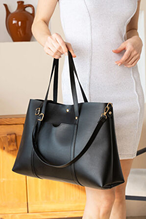 Kadın Çapraz Askılı Kaliteli Deri Büyük Çanta