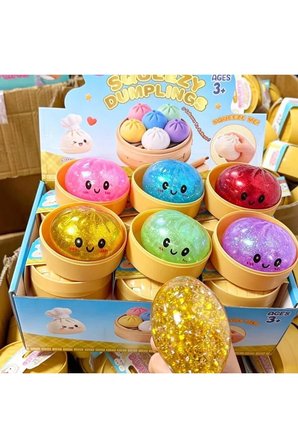 12'li full set Çin mantısı büyük boy squishy 12 adettir set olarak gönderilir
