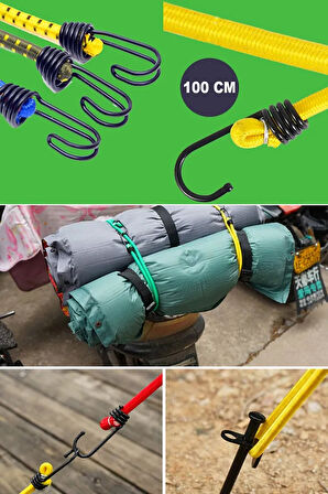 6 Adet Bagaj Gergi Lastiği Ahtapot Lastik Araç Oto Bisiklet Ahtapot Lastik 80CM