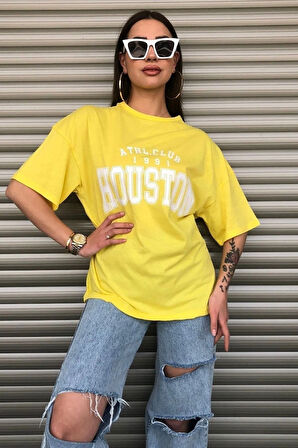 Unisex Rahat Kesim Brooklyn El Oversize T-shirt