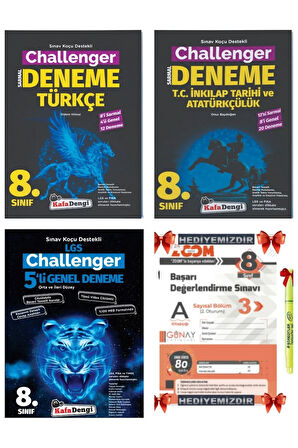 Lgs 8. Sınıf Challenger 5'li Genel Türkçe İnkılap Deneme Set