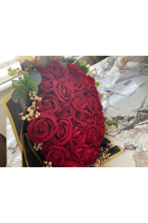 Tüllü lale gelin buketi