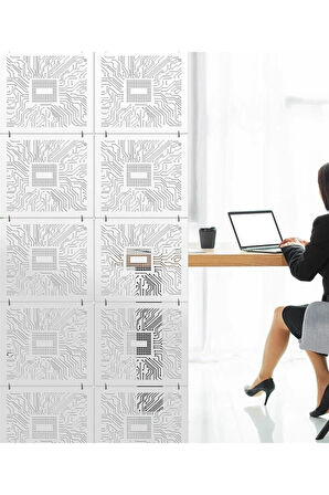 Lazer Kesim Sarkıt Paravan,Ahşap Seperatör, Panel Levha Seti Dekorasyon Ahşap Oda Bölücü çip işlemci