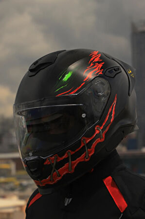 Y.100R NIGHT RIDER MAT SİYAH KASK