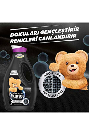 Yumoş Sıvı Deterjan Siyahlar 1690 ml x 3 Adet