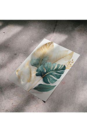 Çerçevesiz Poster, Dijital Baskı, Monstera , Ofis Salon Oturma Odası Dekorasyon , Poster