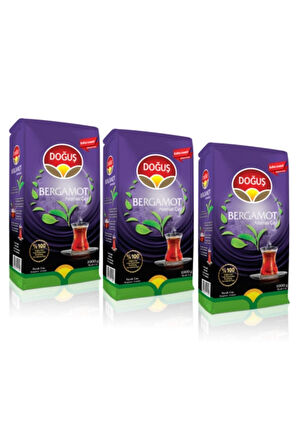 Doğuş Bergamot Aromalı Siyah Dökme Çay 3 x 1 KG
