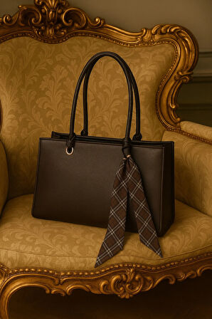 Fular Detaylı Lüks Omuz Çantası