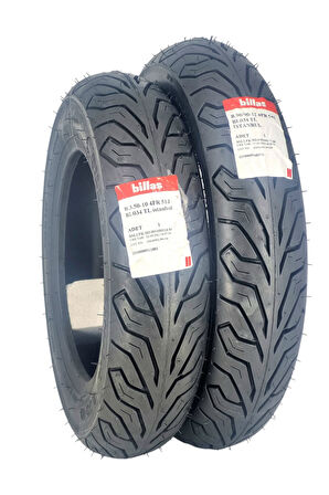 350-10 VE 90/90-12 TAKIM TL (TUBELESS - DUBLEKS)