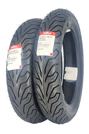 350-10 VE 90/90-12 TAKIM TL (TUBELESS - DUBLEKS)