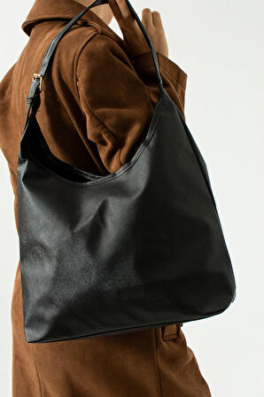 Kadın omuz çantası mıknatıs kapamalı büyük omuz çantası