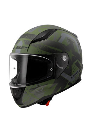 RAPID 2 THUNDER BIRDS MAT YEŞİL-SİYAH-GRİ KASK