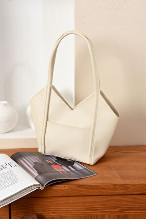 Kadın Şık Tasarımlı Omuz ve Kol Çantası + Yavru Çanta