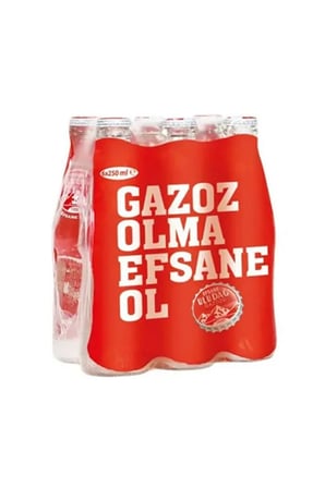 ULUDAĞ Efsane Gazoz Cam 6x250 ml (24'LÜ)