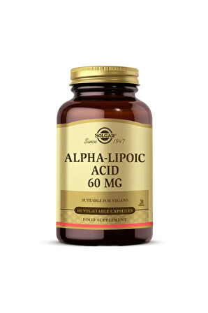 Alpha Lipoic Acid 60 mg 60 Kapsül