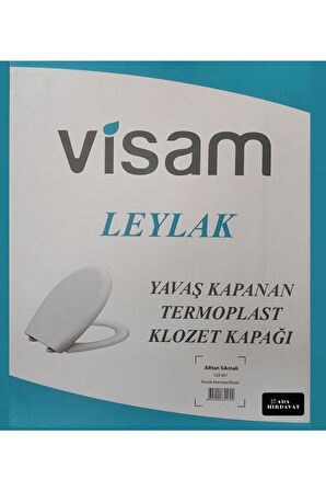 Leylak Yavaş Kapanan Klozet Kapağı Alttan Sıkmalı 529-001 Plastik Menteşe Beyaz