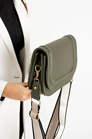 Kadin 5 Bölmeli Astarlı Kapaklı çıt çıt Kapama El Kol Ve Omuz Çantası