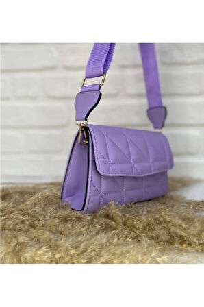 Kadın Kapitone Ayarlanabilir Çapraz Askılı Çanta