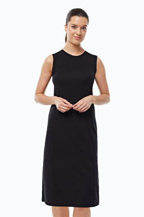 Malabadi 1049 Kadın Modal Sıfır Kol ( Kolsuz ) Uzun Elbise Astarı & Kombinezon