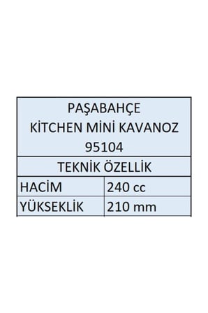 95104 Kitchen Mini Baharatlık Kavanoz 240 Cc