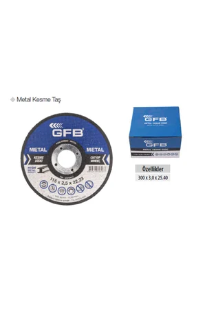 Metal Kesme Taş 300 x 3,0 x 25.40 5'Lİ ADET