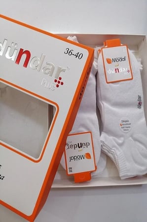 Modal Plus Patik Çorap Dikişsiz / Soft Yıkama / Kokulu 6 Çift Kadın
