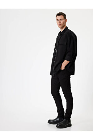 Standart Bel Skinny Fit Kot Pantolon - Michael Jean