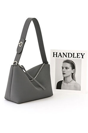 Süet Deri Detaylı Elit Omuz Çantası – Şık ve Modern Tasarım