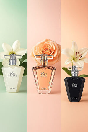 Rare Pearls + Rare Gold + Rare onyx edp 3lü kadın parfüm seti
