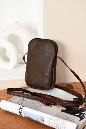 Lüks Günlük Telefonluk Anahtarlık Omuz Çantası Yumuşak Deri