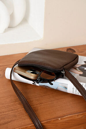 Lüks Günlük Telefonluk Anahtarlık Omuz Çantası Yumuşak Deri