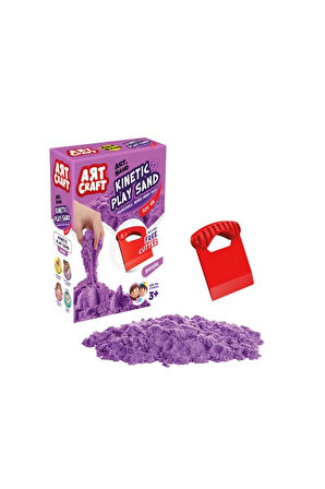 03689 Aksesuarlı Mor Kinetik Oyun Kumu 500 gr -Dede