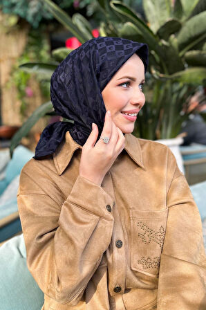 İpek Koton Jakar Eşarp - 8932982-921