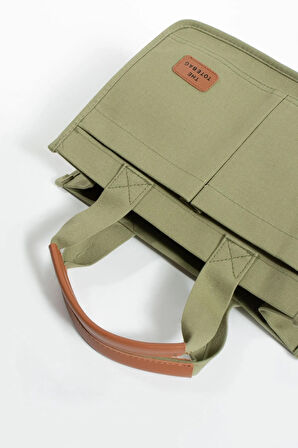 KANVAZ KUMAŞ ÜÇ GÖZLÜ BÜYÜK OMUZ ÇANTASI