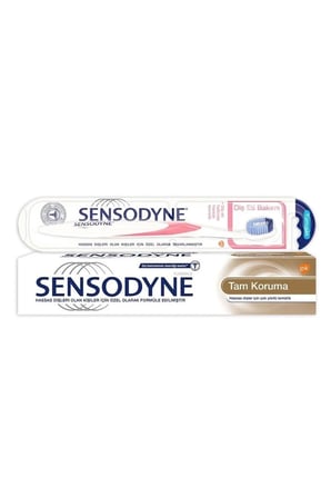 Sensodyne Tam Koruma 75 ml Diş Macunu + Tam Koruma Diş Fırçası