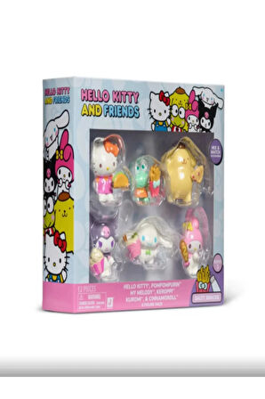 Toys GIO-HKTE9000 Hello Kity Ve Arkadaşları 5 cm Mini Figürler