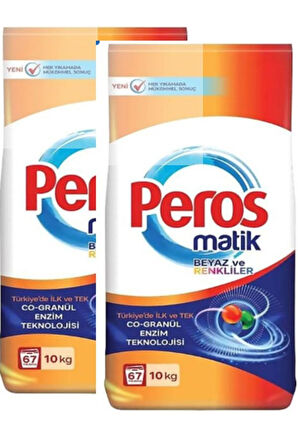 Matik Beyazlar Ve Renkliler 10kg 2li toplam 20kg
