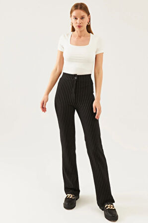 Kadın Beyaz Kare Yaka Kısa Kol Viskon Bluz