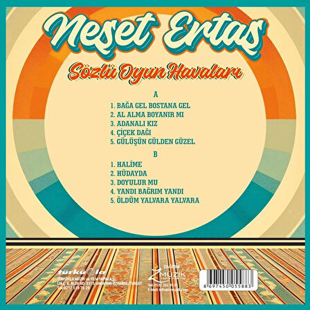 Neşet Ertaş Sözlü Oyun Havaları - Plak