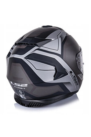 Storm 2 Faster Tıtanıum Fullface Motosiklet Kaskı Gri Camlı