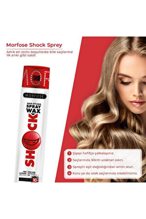 Morfose Çok Sert (10 Numara) Saç Spreyi Shock