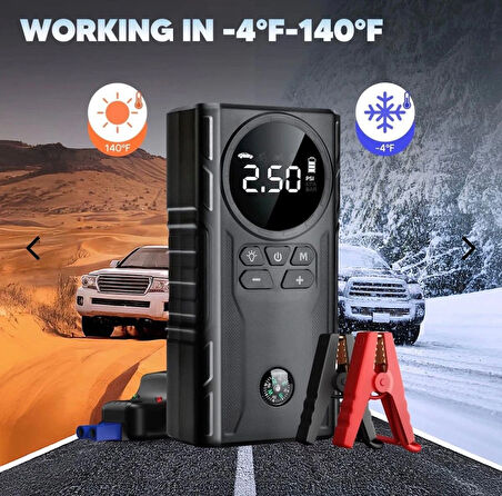 Castu CS61 Plus Max – Multi-Function akü takviye | 12000mAh