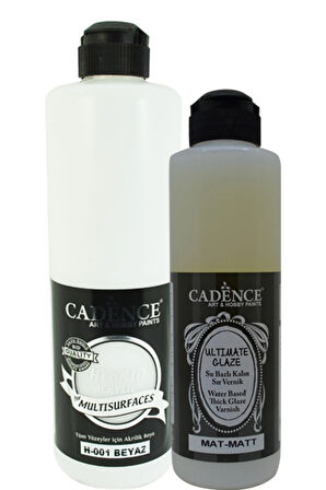 Multisurfaces H-001 Beyaz 500 ml+ Ultimate Mat Vernik 250 ml