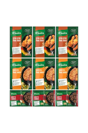 Knorr Harç Paketi Pane Harcı 90g X3 Köfte Harcı 82g X3 Çıtır Pane Harcı 90g X3