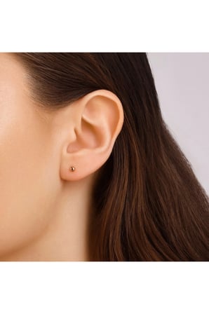 Altın Top Küpe - 14K