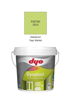 Dyoplast Plastik İç Cephe Duvar B. Fıstıki 15 Lt.